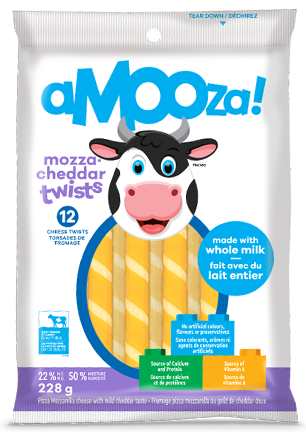 Collation Mozzarella Cheddar Amooza 228 g